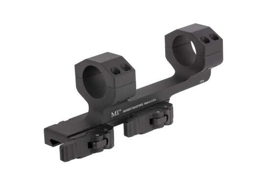 Midwest Industries quick detach 1in scope mount provides 1.4in of offset to provide optimal eye relief